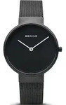 Bering Damen Uhr Armbanduhr Slim Classic - 14531-122 Meshband - Schwarz