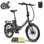 E-Bike 20 Zoll 155 - 195 cm Pedelec 36 V bis zu 110 - 130 km Wasserdicht IPX5 mit 7