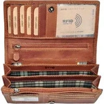 Benthill Portemonnaie Damen Leder - Hochwertige weiche Vintage EchtLeder Damen