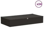 vidaXL Aufbewahrungsbox 24 pcs Anthrazit 90 x 48 x 15 cm Vliesstoff - Grau