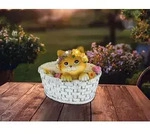 Solarleuchte Katze, H&ouml;he 15cm - Bunt