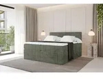 ALTDECOR Boxspringbett - TOLO KING 200x200 Cord - Olive - Komplett-Set mit H3...
