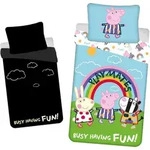 Peppa Pig Design Kuschelige Bettw&auml;sche Baumwolle, 140x200 cm & 70x90 cm -