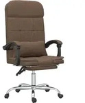 vidaXL B&uuml;rostuhl mit Massagefunktion Braun Stoff - Braun