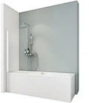 Schulte Duschwand Berlin, 70 x 130 cm, 5 mm Sicherheitsglas, Duschabtrennung...