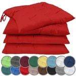 Sitzkissen Rot 40 X 40 + 4 CM (4er Pack) - Rot