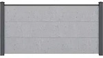 Vorgartenzaun GroJa BasicLine 180 x 90 cm Concrete Grey exclusiv bei Hornbach