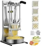 VEVOR Kartoffelschneider Pommes Frites Schneider 1/4 + 3/8 Zoll + 6 Keile,