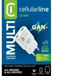 Cellularline 2xUSB-C Ladeger&auml;t mit GaN-Technologie -GAN SLIM 30W 2xUSB-C 30W PD