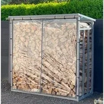 Wetterschutz Wand 126 x 177 cm Hinten, Einzeln f&uuml;r Kaminholzregal 130 x 185...