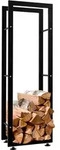 CLP Kaminholzst&auml;nder Keri V2 schwarz 25x40x125 cm - Schwarz