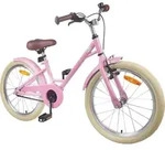 vidaXL Kinderfahrrad 18 Zoll f&uuml;r 5-7 Jahre alt Hellrosa - Rosa