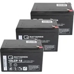 Ersatzakku AGM Batterie f&uuml;r Kinderfahrzeug 3 x 12V 13Ah