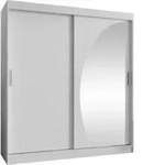 MIRJAN24 Kleiderschrank Wika 180, Schwebet&uuml;renschrank mit zwei Kleiderstangen,