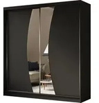 ALTDECOR Kleiderschrank mit Spiegel und Schiebet&uuml;ren VOXI, kugelgelagerte