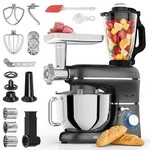 Fentic K&uuml;chenmaschine 6-in-1 &ndash; Knetmaschine, Mixer, Food Processor, Fleischwolf,