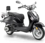 LuXXon Motorroller Cruiser - Retro City Roller Vintage mit 125 ccm - 7,1 PS f&uuml;r max.