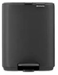 Brabantia Bo, 7 l, Rechteckig, Stahl, Grau, Kunststoff, Terrasse - Grau
