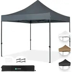 VONROC Pavillon 3x3m wasserdicht stabil - Partyzelt EasyUp System [3Min Aufbau]...