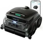 Wybot B1, Roboter-Pool-Reiniger, Pool, Schwarz, Gr&uuml;n, Boden, Wand, Wasserlinie,