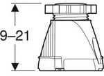 Geberit 554953001 Set F&uuml;&szlig;e hoch (9 St.)