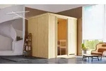 Karibu Sauna Innensauna Sodin Fronteinstieg Ofen 9 kW integr. Strg 196x170x198 cm