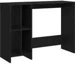 vidaXL Computertisch Schwarz 102,5x35x75 cm Holzwerkstoff - Schwarz
