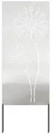 vidaXL Garten Sichtschutz-Leinwand Silber 50 x 140 cm Edelstahl - Silber