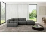 ALTDECOR Modulares Sofa Ecksofa in L-Form - Felto-L1 - 285x190x70 cm Dunkelgrau