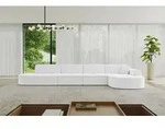 ALTDECOR Ecksofa in L- Form TARO-L3 - 413x171x79,5 cm Wei&szlig; - Corner Sofa Bett