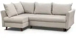 Ecksofa NERON - Couch L-form mit Schlaffunktion & 2x Bettkasten, Eckseite links,