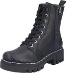 Rieker 74044 00 Damen Schn&uuml;rboots Schwarz, Schwarz, Gr. 43 - Schwarz - 43