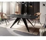 Ausziehbarer Esstisch im Loft-Stil - Industrieller Tisch mit Schwarzen...