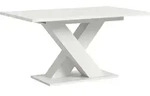 Esstisch ausziehbar Wei&szlig; X-Fu&szlig;gestell 150-190 cm - Wei&szlig;