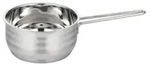 Stielkasserolle - Edelstahl - &Oslash; 16 cm - Silber