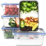 classbach&reg; Frischhaltedosen mit Deckel | 5er Set | 100% dicht | Meal Prep...