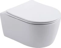 BELVIT PRO Wand-WC randlos wei&szlig; mit Softclose WC-Sitz RIM-OFF Design...