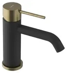 Sapho ULTRAMIX Waschtischarmatur, Schwarz matt/Gold matt