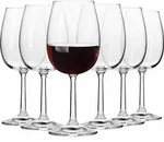 KROSNO Pure Rotweingl&auml;ser 6er Set 390 ml &ndash; elegante Weingl&auml;ser, klares Glas,