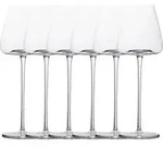 Intirilife 6x Wein Glas mit modernem Design - 500 ml F&uuml;llmenge - Wei&szlig;wein...