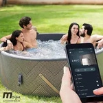 BRAST Whirlpool aufblasbar MSpa Frame Mono Eco f&uuml;r 8 Personen | &Oslash;192x65cm |...