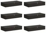vidaXL Aufbewahrungsbox 6 pcs Anthrazit 90 x 48 x 15 cm Vliesstoff - Grau