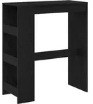 vidaXL Bartisch mit Regal Schwarz Eichen-Optik 90x40x103,5 cm - Schwarz