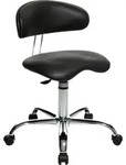 TOPSTAR Drehhocker Sitness 40 ST290D10H Lehne Kunstleder schwarz - Schwarz