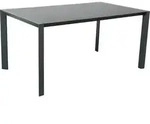Dehner Gartentisch Cleveland, 160 x 90 x 75 cm, Aluminium/Keramik, dunkelgrau -
