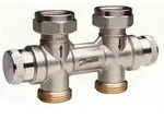 Danfoss dynamischer Hahnblock RLV-KDV f&uuml;r Ventil-HK G 3/4, Durchgang