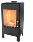 Kaminofen modern model Ina L, A 80.20%, 7.5 kW, 470 x 400 x 919 mm - Schwarz