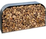 Westmann Stahl Kaminholzregal Hajo Anthrazit 212x46x111 cm - Grau
