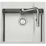 Naber Einbausp&uuml;le Set mit Armatur Corno Turno 60 Schrankbreite 60 cm Edelstahl