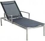 greemotion Sonnenliege Sydney anthrazit Stahl - Grau/Silber